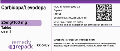 Carbidopa-Levodopa 25mg-100mg_70518-2909-02.jpg Carbidopa Levodopa 25mg 100mg 70518 2909 02